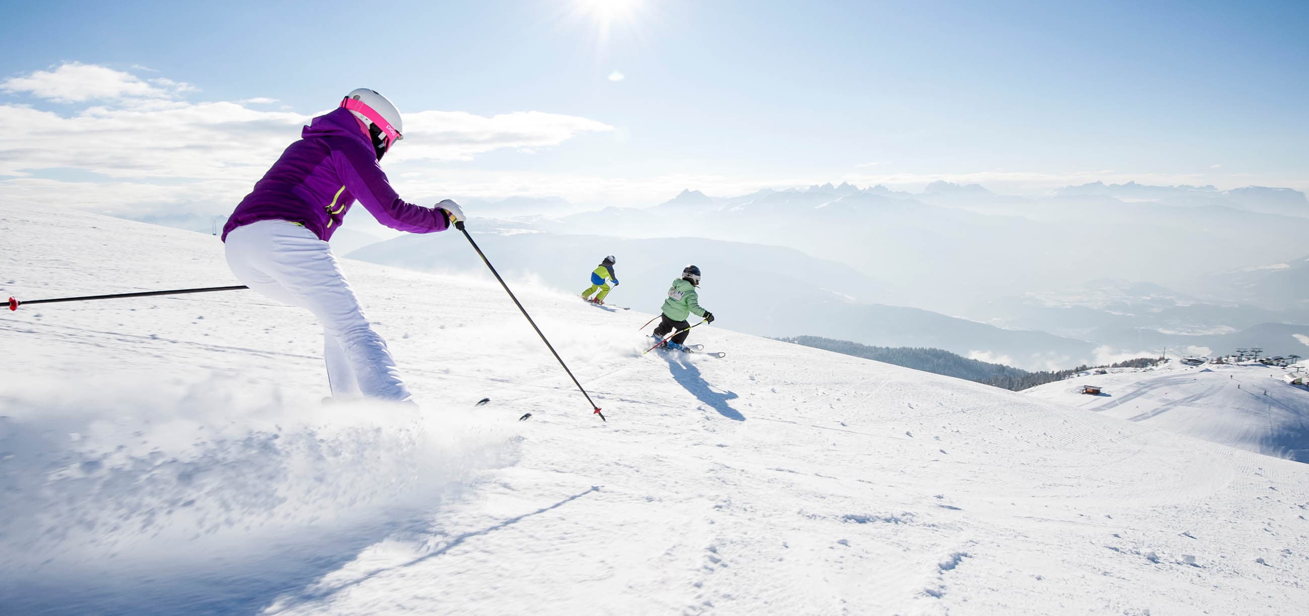 Winterurlaub in Südtirol Langlaufen Skifahren Rodeln Winterwandern Kinderspass Winterfreuden Schnee Dolomiten (7)